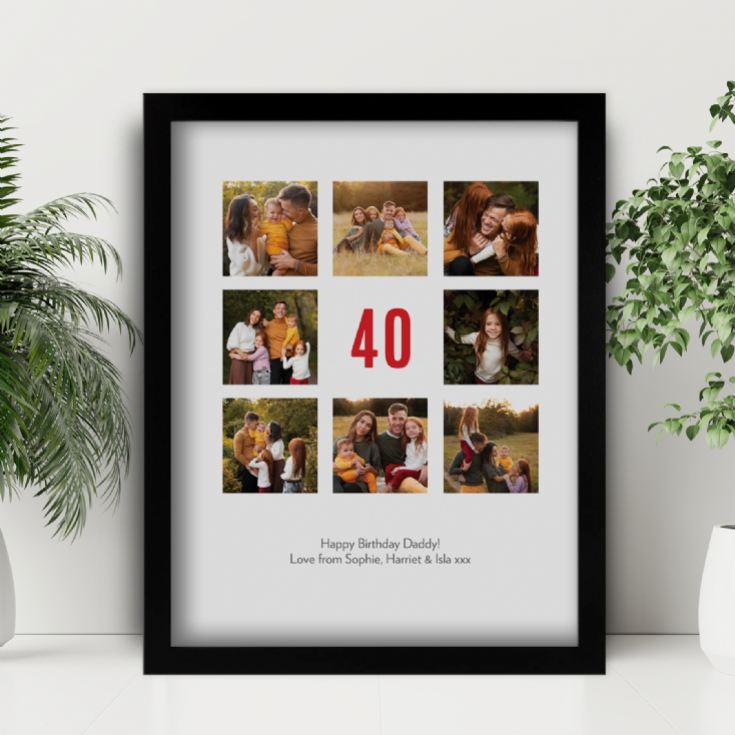 Personalised 40th Birthday Photo Prints product image