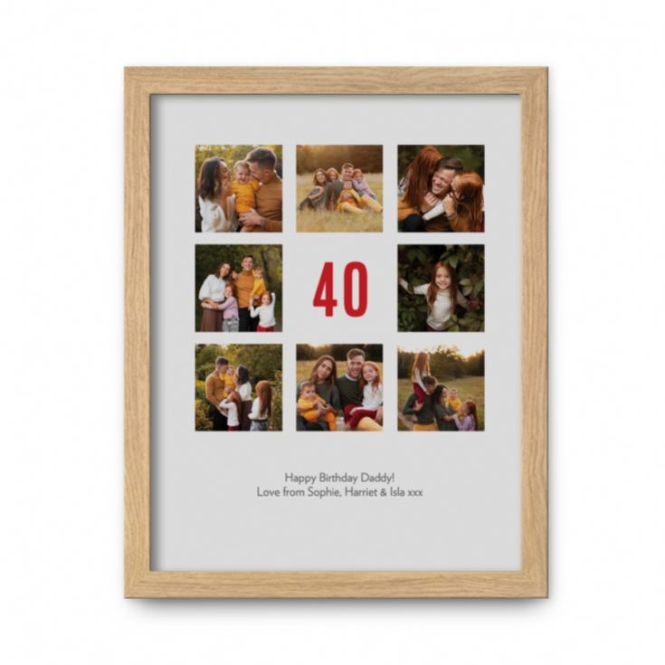 Personalised 40th Birthday Photo Prints product image