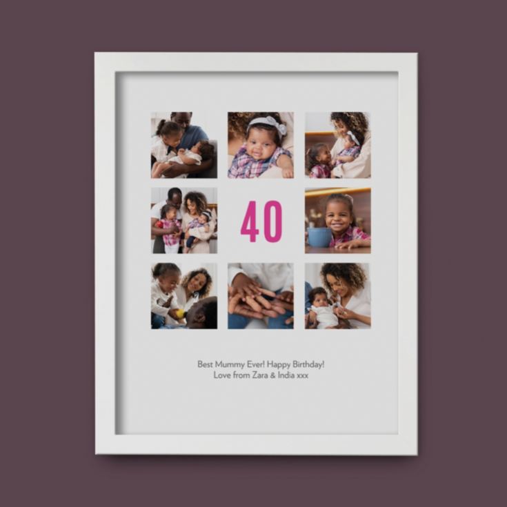Personalised 40th Birthday Photo Prints product image