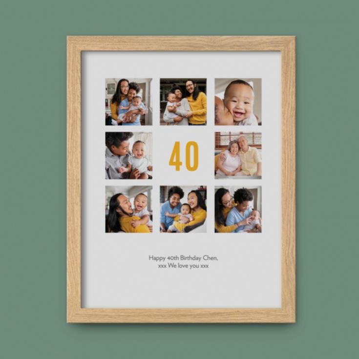 Personalised 40th Birthday Photo Prints product image