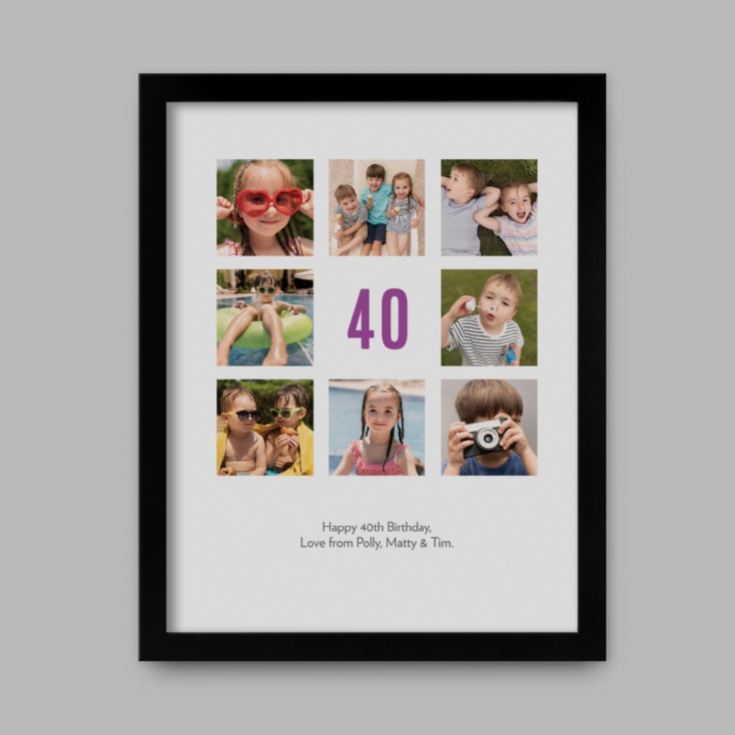 Personalised 40th Birthday Photo Prints product image