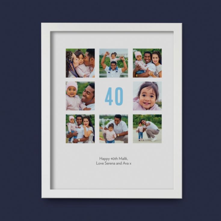 Personalised 40th Birthday Photo Prints product image
