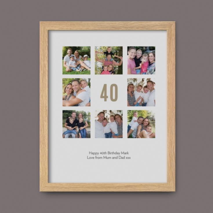 Personalised 40th Birthday Photo Prints product image