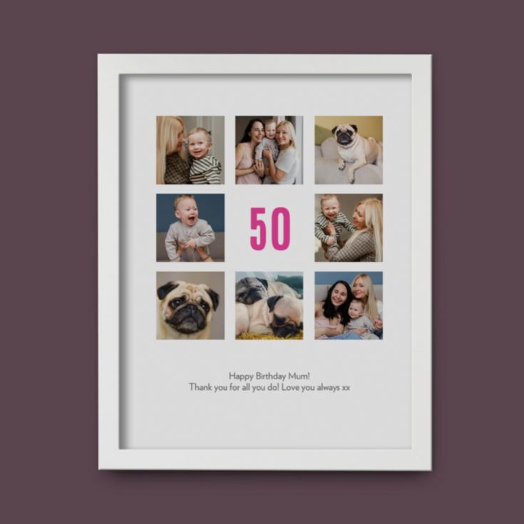 Personalised 50th Birthday Photo Prints product image