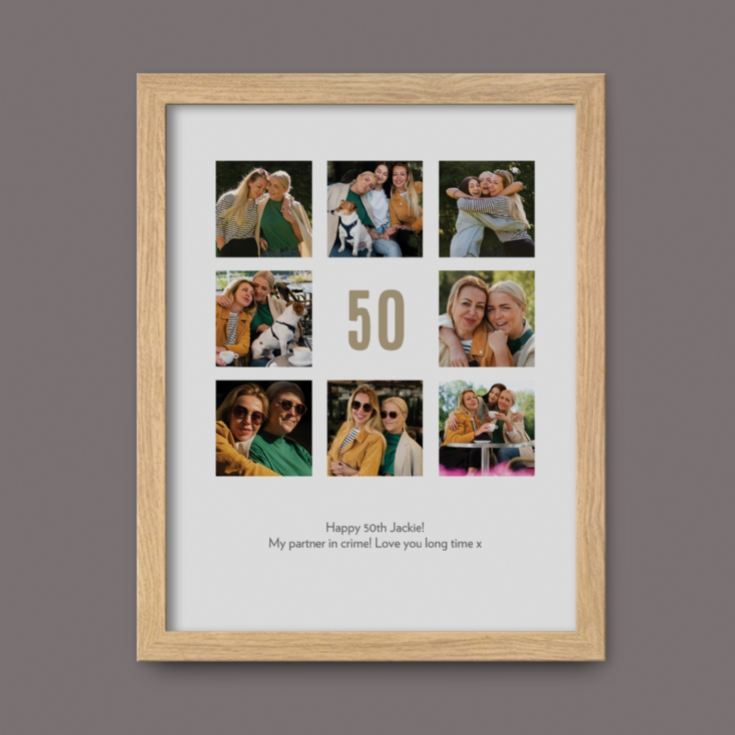 Personalised 50th Birthday Photo Prints product image