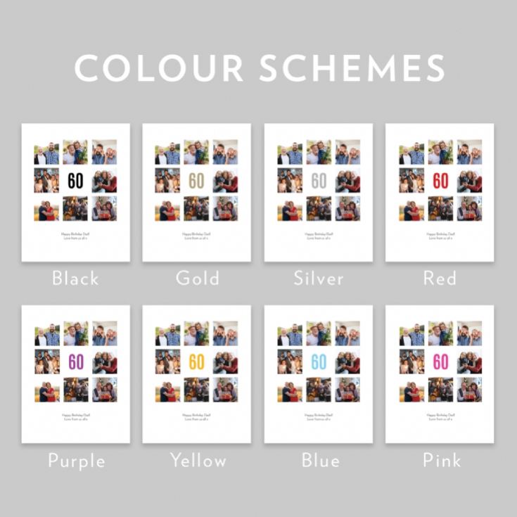 Personalised 60th Birthday Photo Prints product image