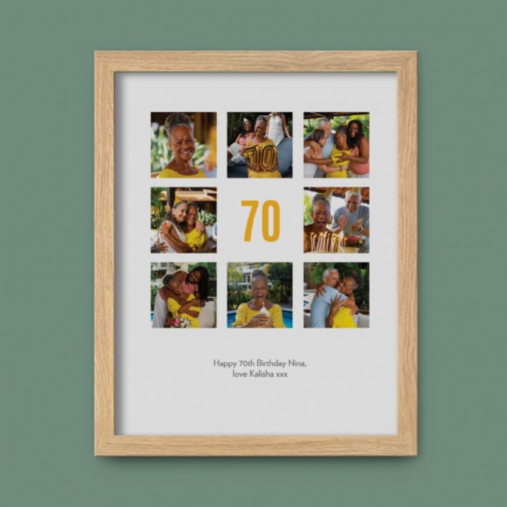 Personalised 70th Birthday Photo Prints product image