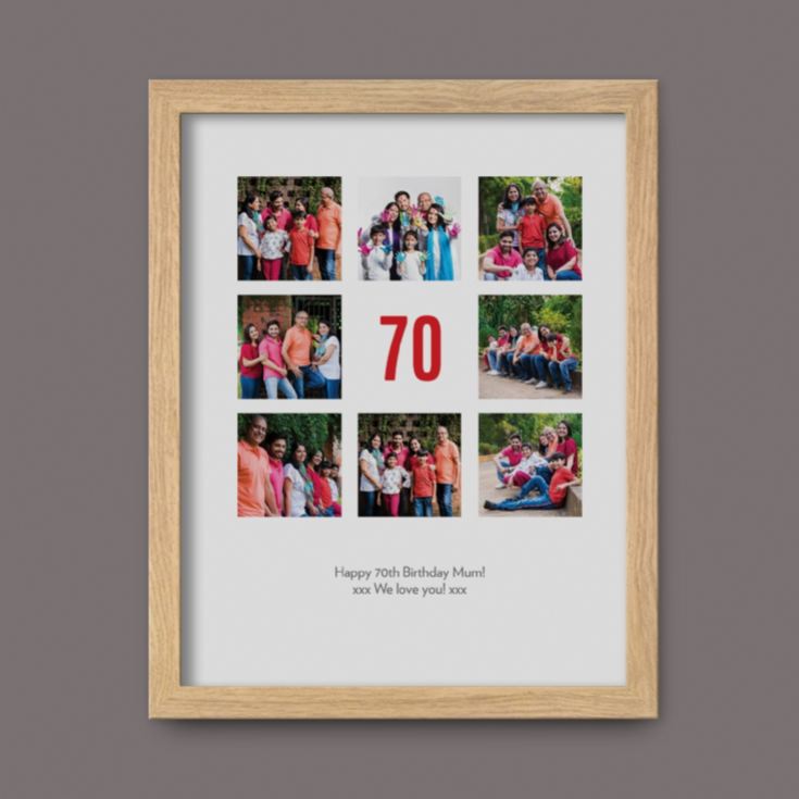 Personalised 70th Birthday Photo Prints product image