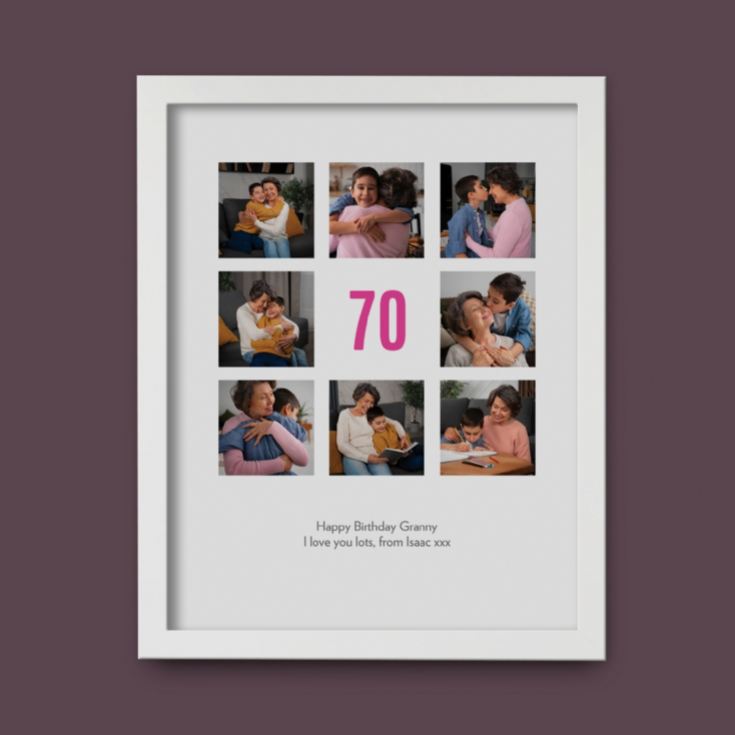 Personalised 70th Birthday Photo Prints product image