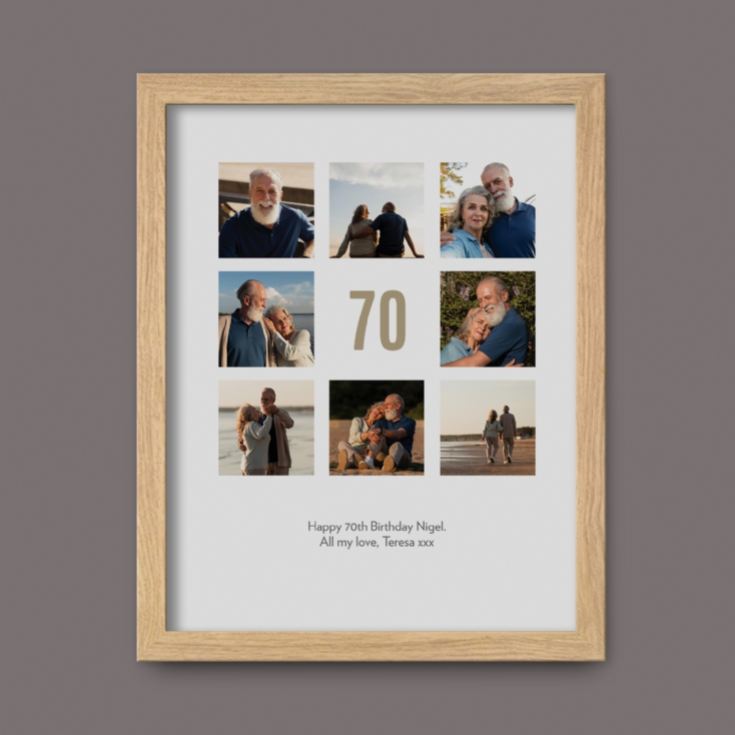 Personalised 70th Birthday Photo Prints product image
