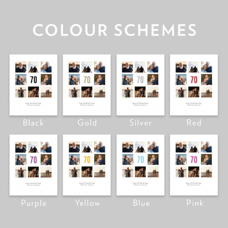 Personalised 70th Birthday Photo Prints product image
