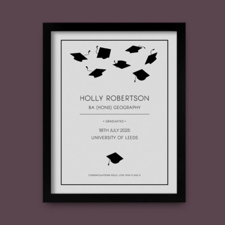 Personalised Graduation Certificate Prints product image
