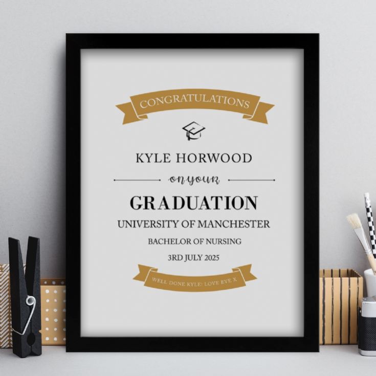 Personalised Graduation Certificate Prints product image