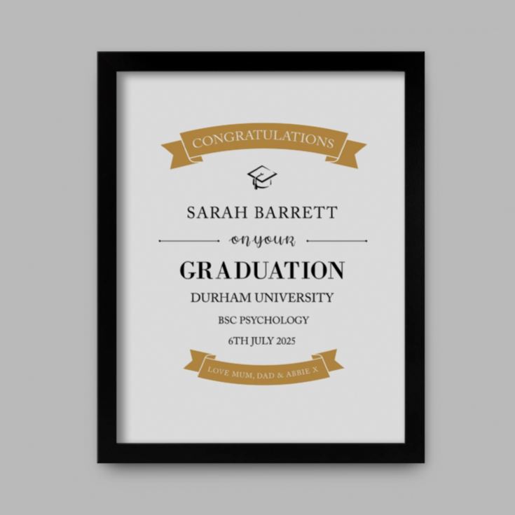 Personalised Graduation Certificate Prints product image