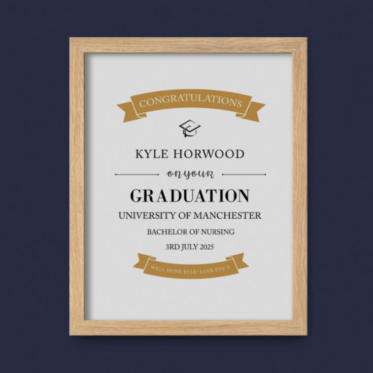 Personalised Graduation Certificate Prints product image