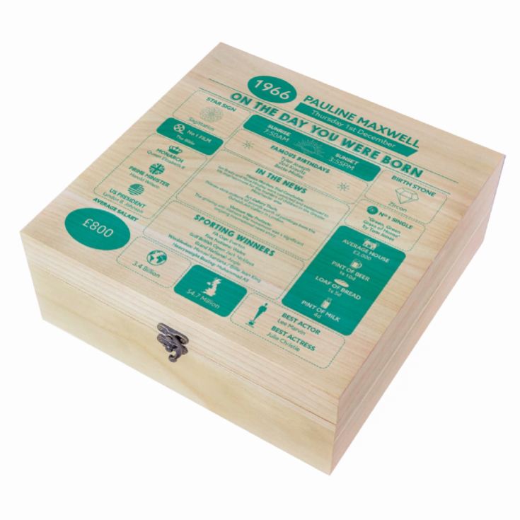 Personalised The Day You Were Born - 60th Birthday Keepsake Box product image