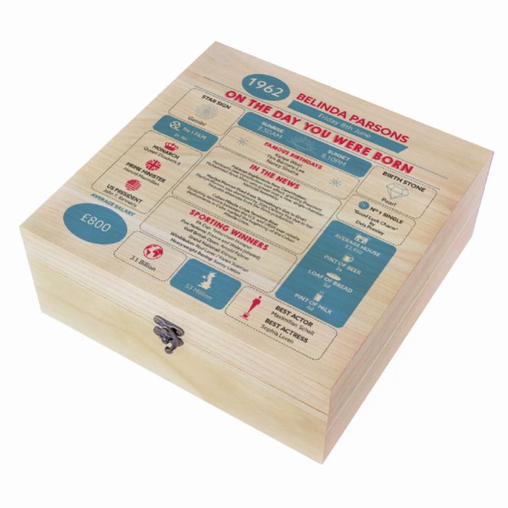 Personalised The Day You Were Born Birthday Keepsake Box product image
