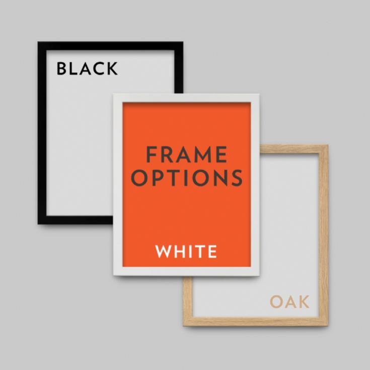 Personalised 2nd Anniversary (Cotton) Wedding Chart Framed Print product image