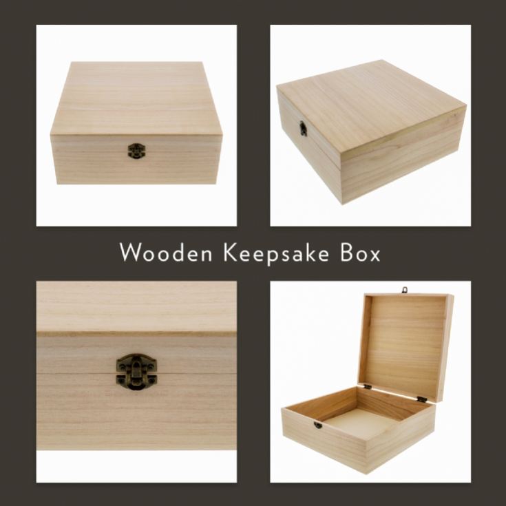 Personalised (1st) Wedding Anniversary (Paper) - Day You Were Married Chart Keepsake Box product image