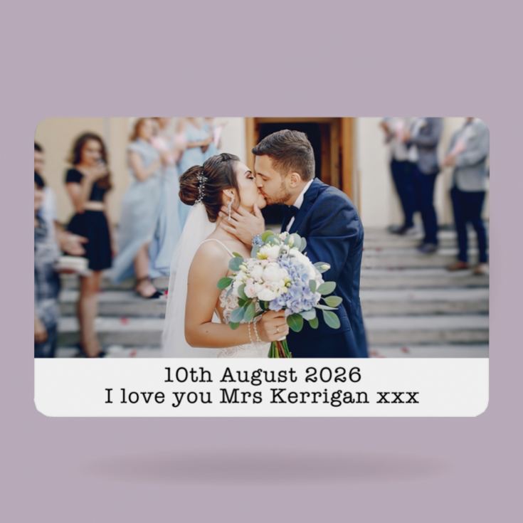 Personalised Metal Wallet Photo Cards product image