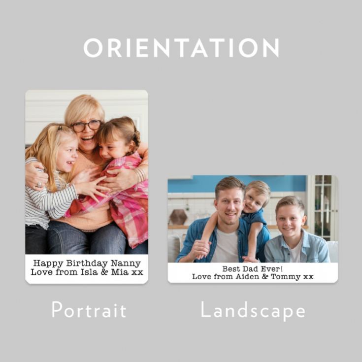 Personalised Metal Wallet Photo Cards product image