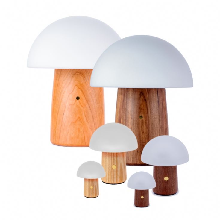 Wooden Mushroom Lamps product image