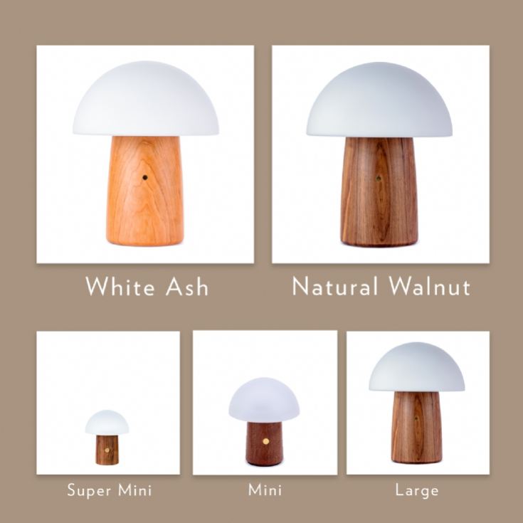 Wooden Mushroom Lamps product image