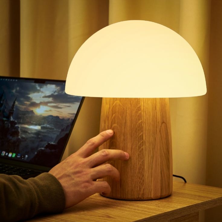 Wooden Mushroom Lamps product image