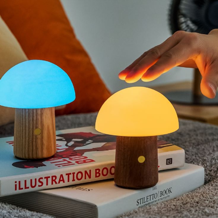 Wooden Mushroom Lamps product image
