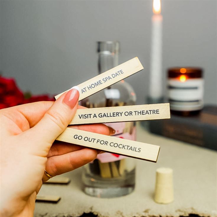 Personalised Date Night Ideas Bottle and Tokens product image
