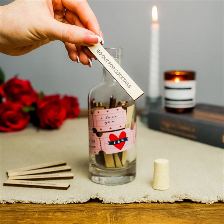 Personalised Date Night Ideas Bottle and Tokens product image