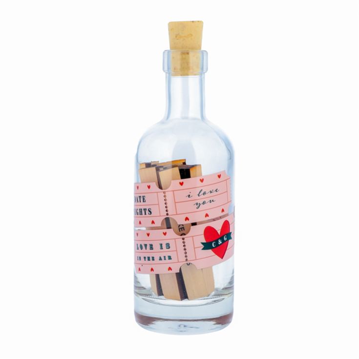 Personalised Date Night Ideas Bottle and Tokens product image