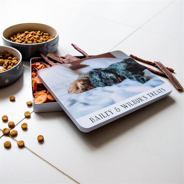 Personalised Photo Pet Treat Biscuit Tin product image
