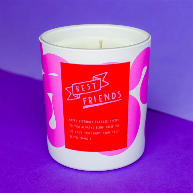 Personalised Photo Friend Scented Natural Wax Candle product image