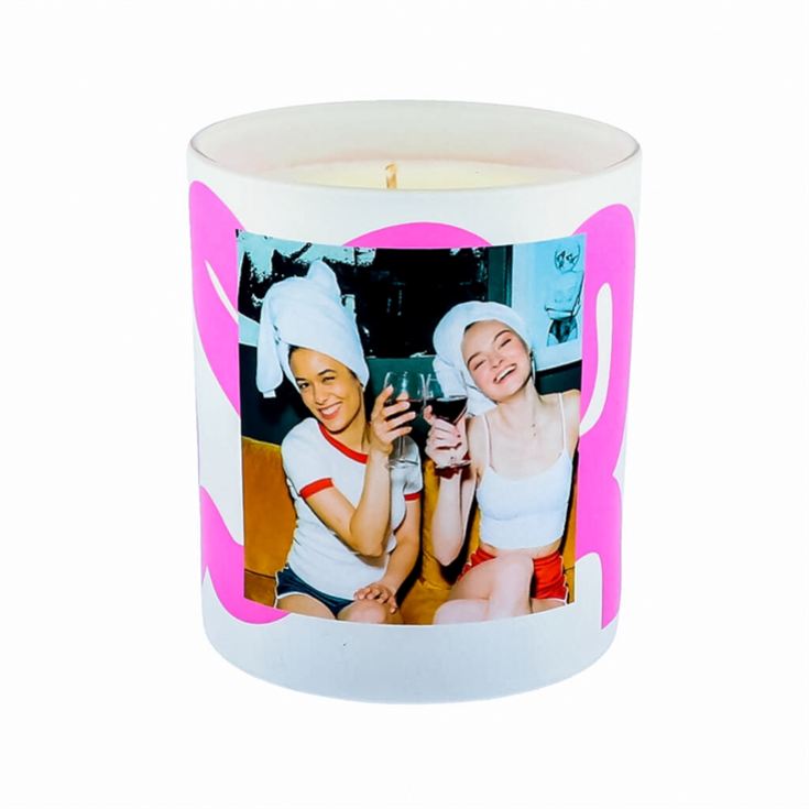 Personalised Photo Friend Scented Natural Wax Candle product image