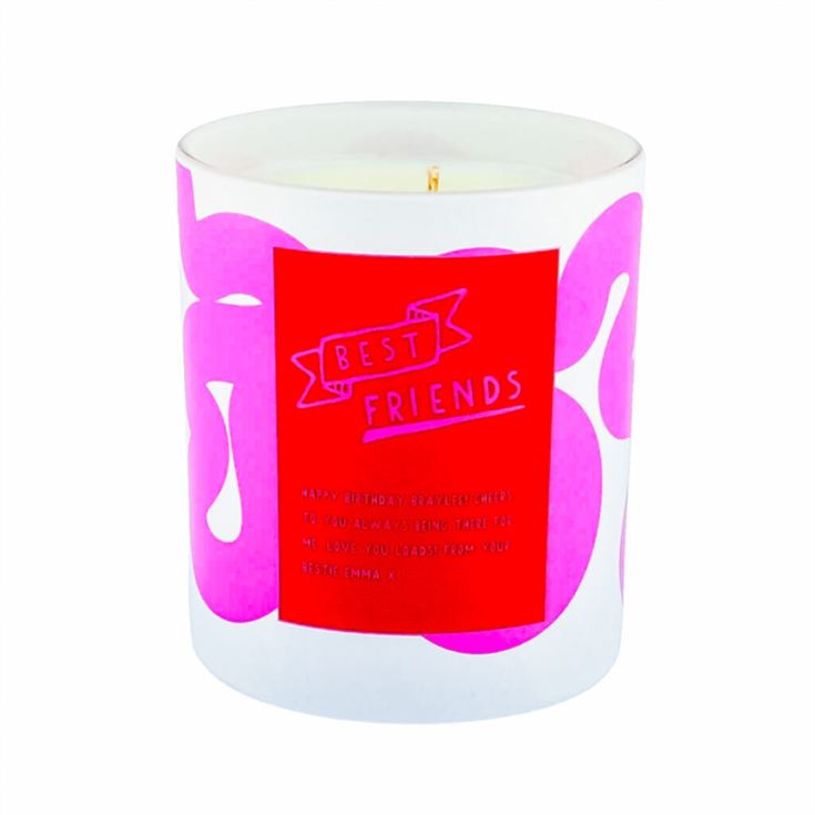 Personalised Photo Friend Scented Natural Wax Candle product image