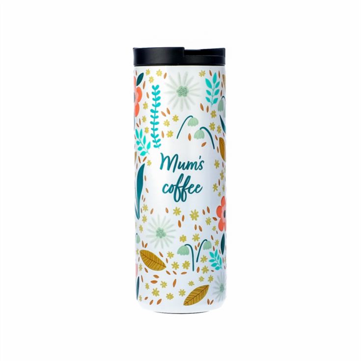 Personalised Folk Floral Thermos Travel Flask product image
