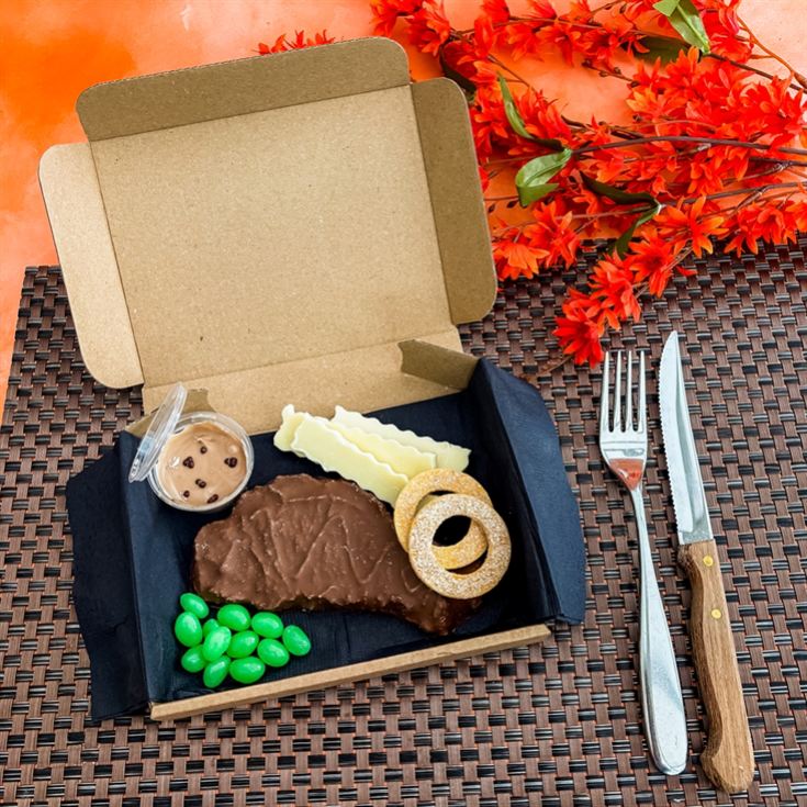 All Chocolate Steak & Chips Dinner product image