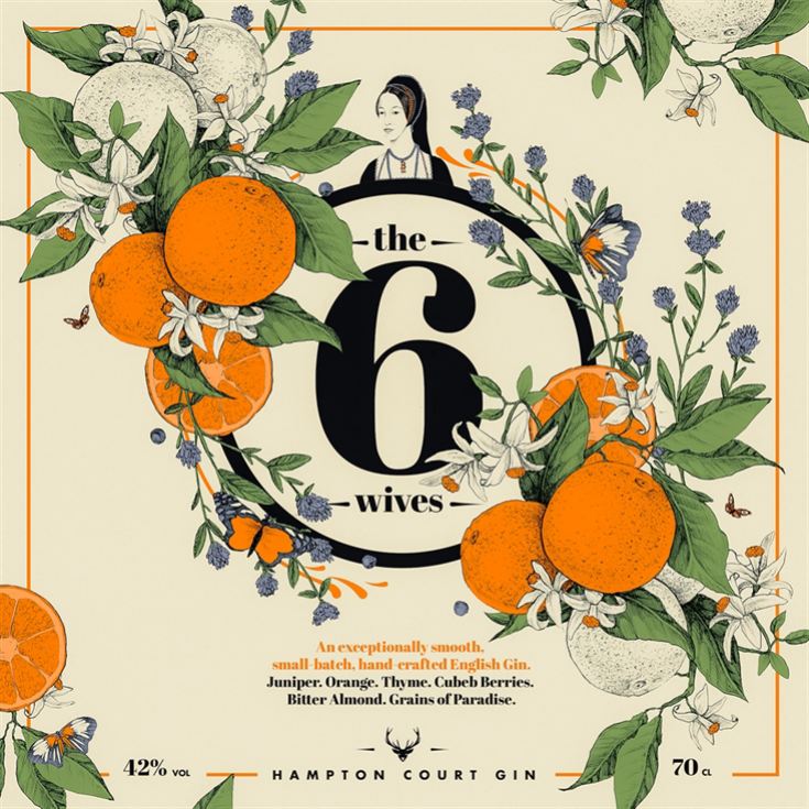 "The Six Wives" Hampton Court Spirits English Craft Gin product image