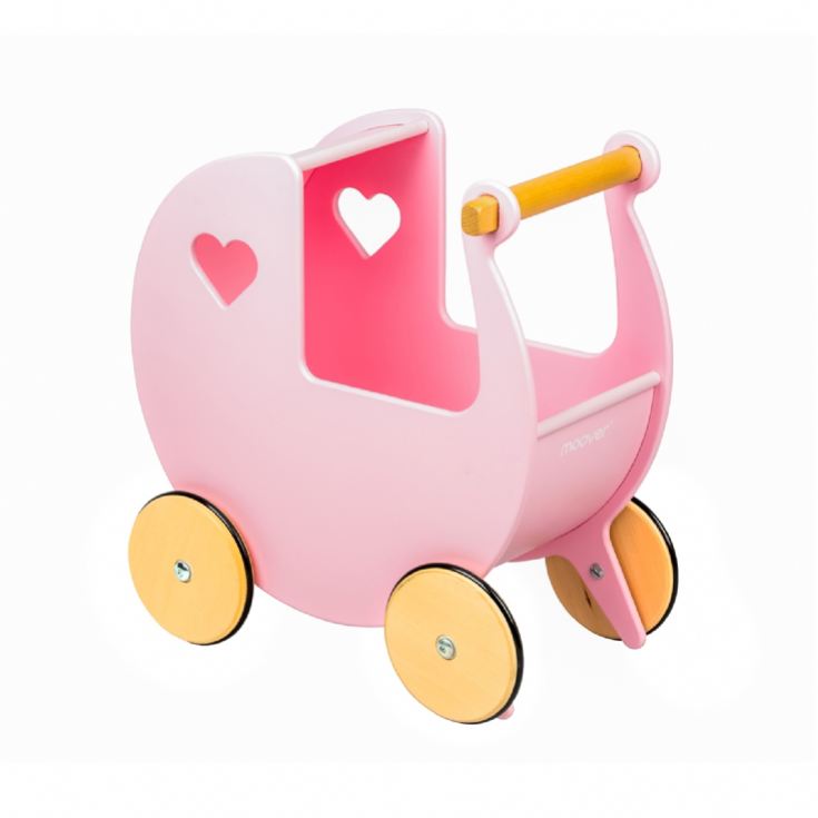Wooden Doll Pram Push Along Toys product image