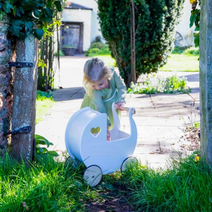 Wooden Doll Pram Push Along Toys product image