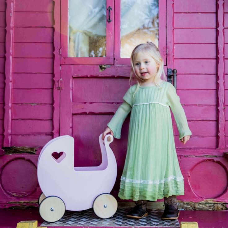 Wooden Doll Pram Push Along Toys product image
