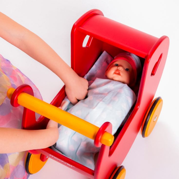 Wooden Doll Pram Push Along Toys product image