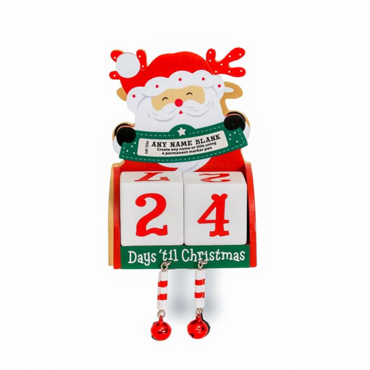 Father Christmas Personalisable Advent Blocks  product image