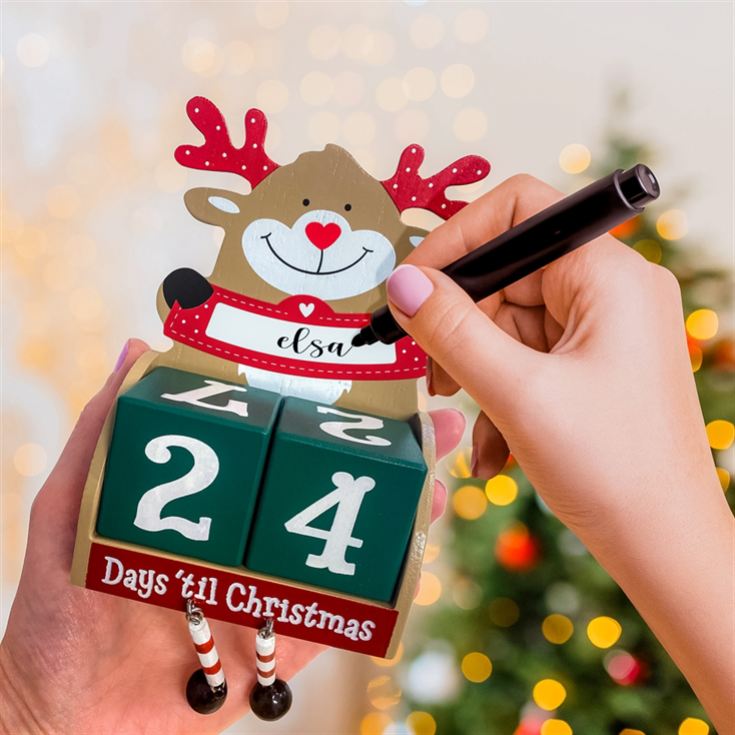 Personalise Yourself Christmas Advent Blocks product image