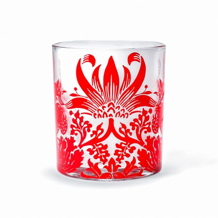 William Morris Raspberry Glass Tumbler product image