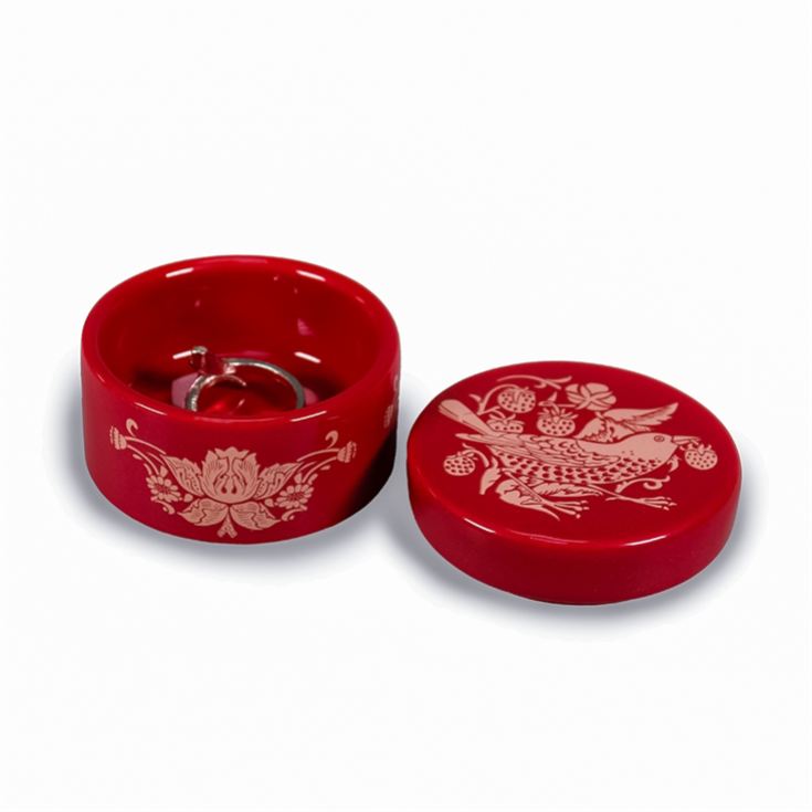 William Morris Raspberry Trinket Box product image