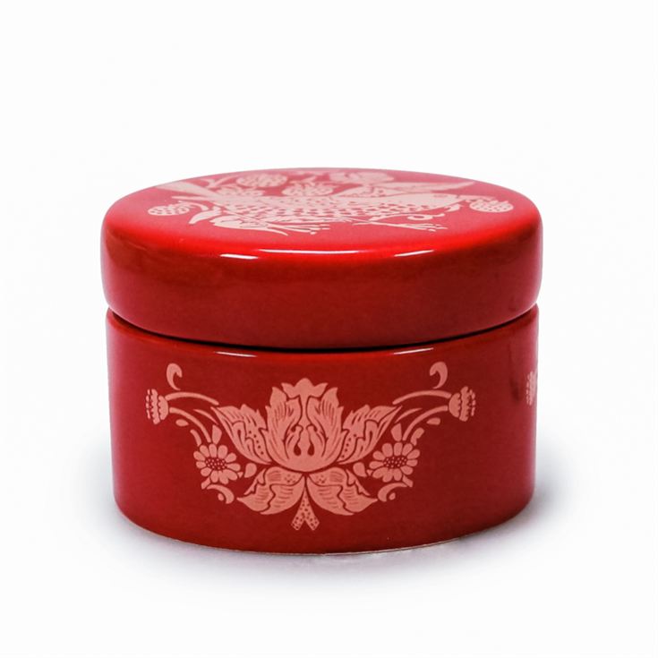 William Morris Raspberry Trinket Box product image