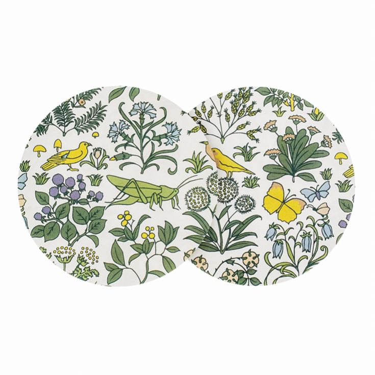 Voysey Apothecary's Garden Set of 2 Ceramic Coasters product image