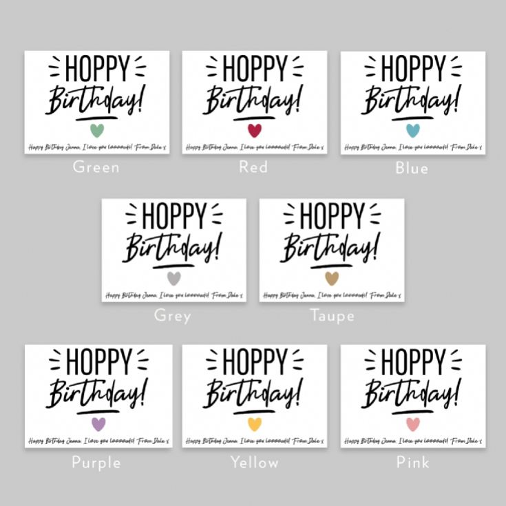 Personalised Hoppy Birthday Bunny Teddy  product image